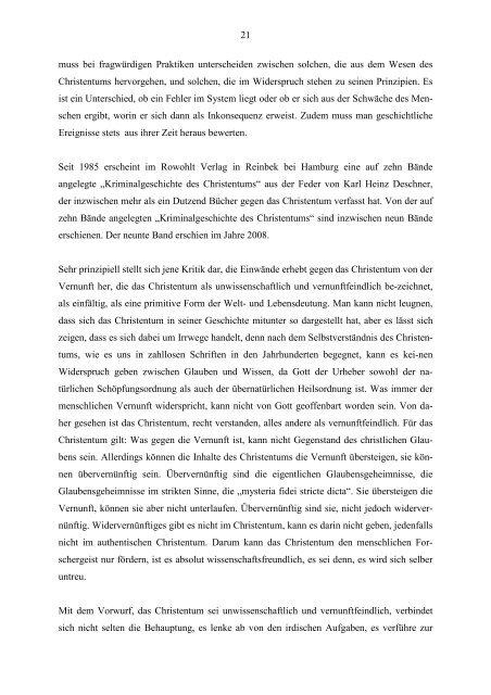 Grundwahrheiten des Christentums - Theologie heute