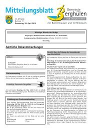 Mitteilungsblatt vom 29.04.2010 - Gemeinde Berghülen