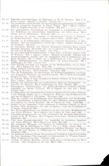 commission geologique de finlande - Arkisto.gsf.fi