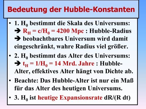 Die Große Debatte und kosmische Rotverschiebung