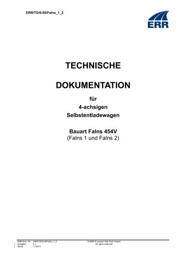 TECHNISCHE DOKUMENTATION