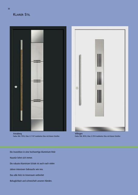 Broschüre | Aluminium-Holz-Haustüren - Kneer GmbH