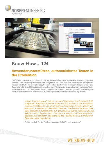 Know-How # 124 - Noser Engineering AG