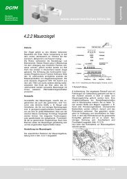 4.2.2 Mauerziegel - Mauerwerksbau-Lehre