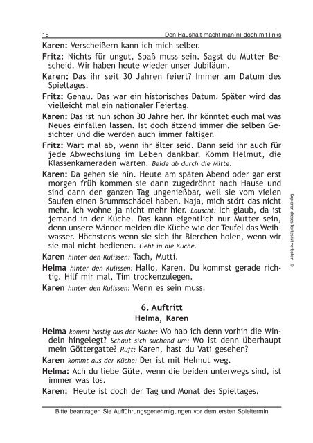 Den Haushalt macht man(n) doch mit links REINEHR - Reinehr Verlag