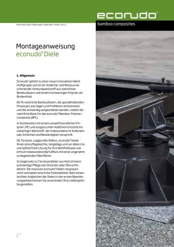 Montageanweisung als PDF - econudo