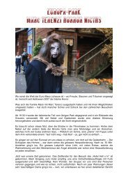 Europa Park – Marc Terenzi Horror Nights - Freizeitpark Tester Team