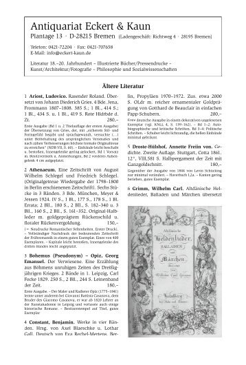 Katalogbeitrag als PDF-Datei - Antiquariat Matthias Loidl