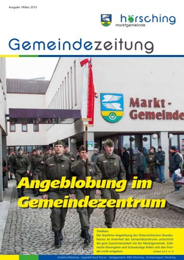 Gemeindezeitung März 2013 - Schachverein Hörsching