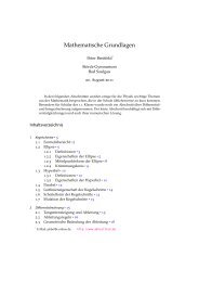 Mathematische Grundlagen - SFZ-WEB-Seite Mathematik-Server