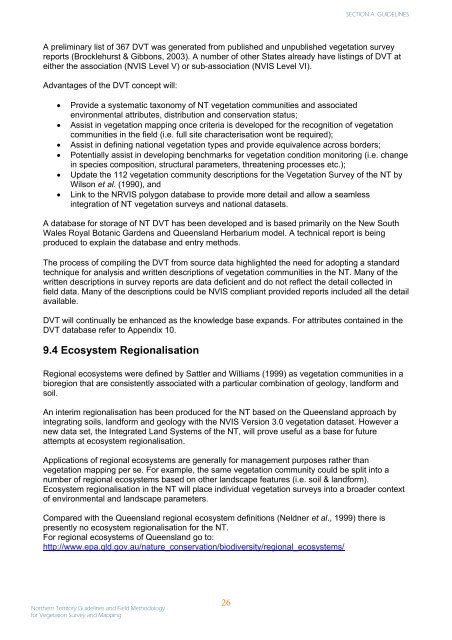 Guidelines and Field Methodology for Vegetation Survey and Mapping