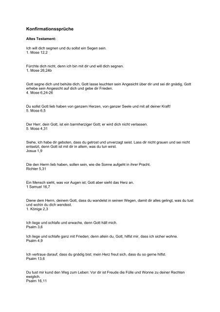 Konfirmationsspruche