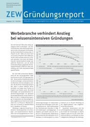 Werbebranche verhindert Anstieg bei wissensintensiven Gründungen