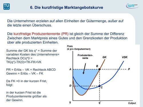 8. Die langfristige Marktangebotskurve