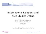 IREON-Fachportal Internationale Beziehungen - Staatsbibliothek zu ...