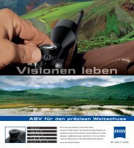 ASV für den präzisen Weitschuss - Carl Zeiss, Inc.