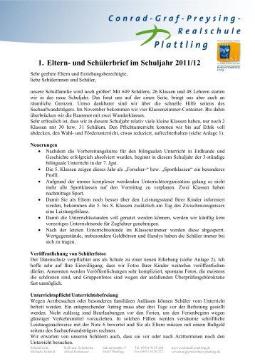 1. Eltern - Staatliche Realschule Plattling