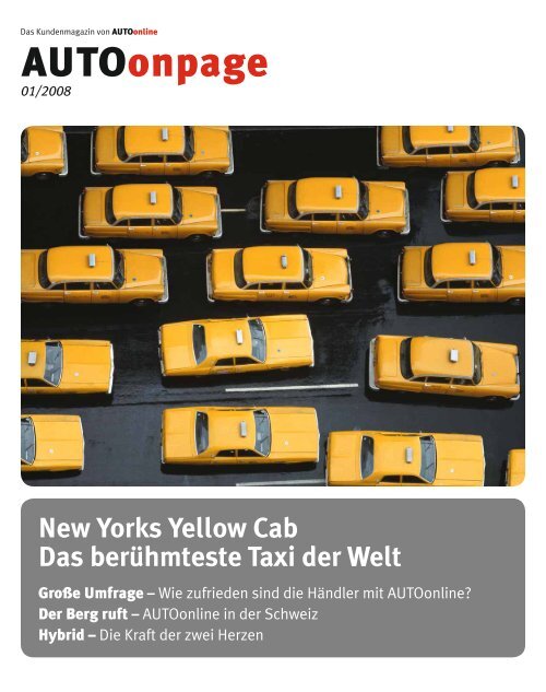 New Yorks Yellow Cab Das berühmteste Taxi der Welt - AUTOonline
