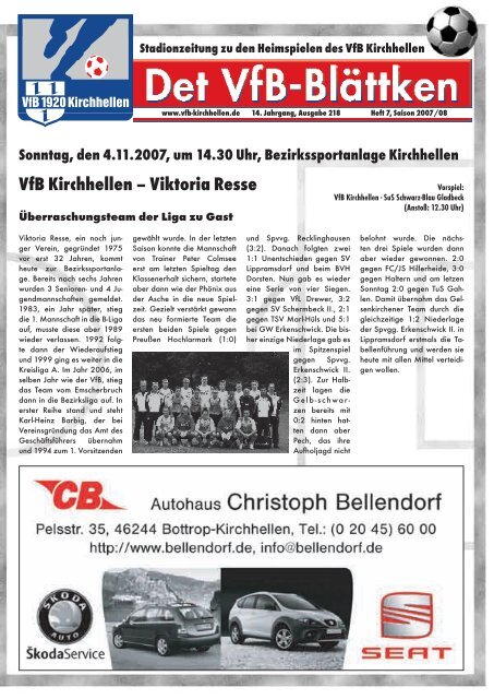 Heft 7 - VfB Kirchhellen