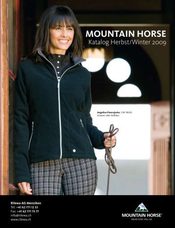 MOUNTAIN HORSE Katalog Herbst/Winter 2009 - Horses.ch