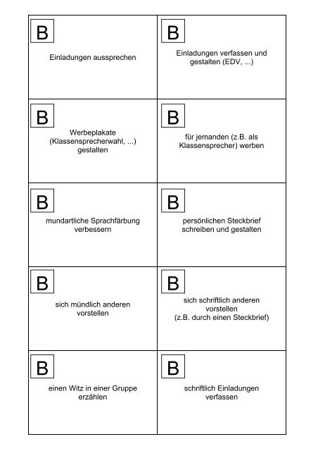 Planungsmaterial - Inhaltskarten - Gemeinsam lernen