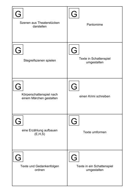 Planungsmaterial - Inhaltskarten - Gemeinsam lernen