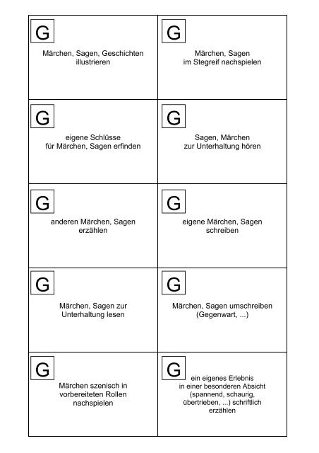 Planungsmaterial - Inhaltskarten - Gemeinsam lernen