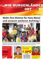 Wahl: Ihre Stimme für Hans Niessl und unseren weiteren Aufstieg !