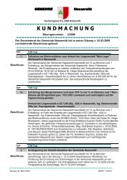 K U N D M A C H U N G - Gemeinde Nassereith