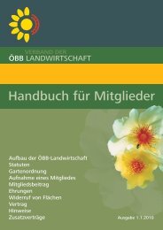 Handbuch für Mitglieder - ÖBB Kleingartenverein Kagran