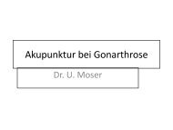 Akupunktur bei Gonarthrose