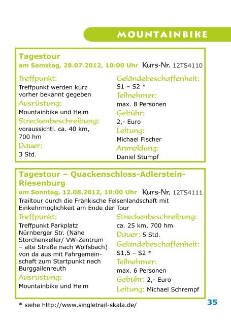Programm Frühjahr 2012 Master - Alpenverein Bayreuth