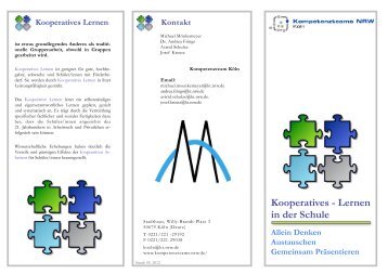 Kooperatives - Lernen in der Schule