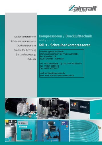 Kompressoren / Drucklufttechnik Teil 2 - Schraubenkompressoren