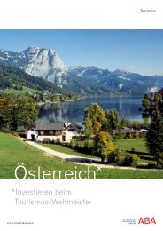 Investieren beim Tourismus-Weltmeister - ABA - Invest in Austria