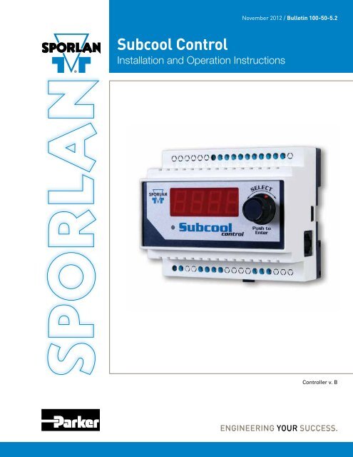 Sporlan Pt Chart