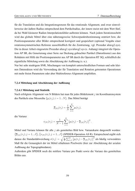 Rasterkraftmikroskopische Untersuchungen an nativen biologischen ...