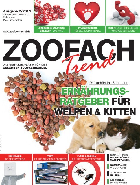 ernährungs- ratgeber für welpen & kitten - ZooFach-Trend