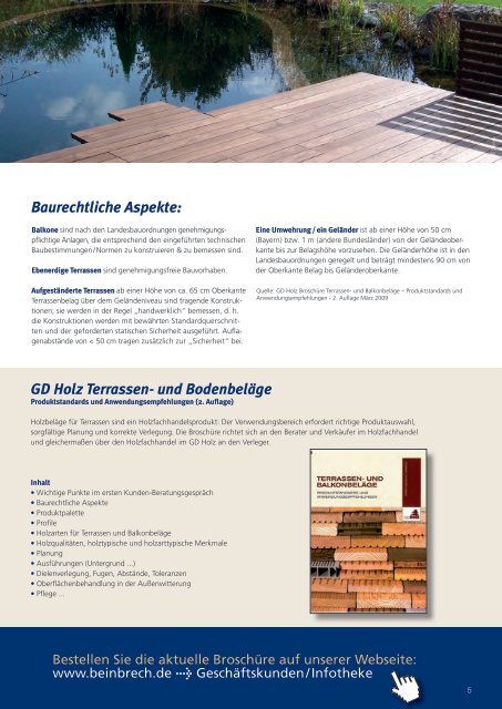 Terrassenholz Katalog 2013 / 14 - Beinbrech Holz und ...