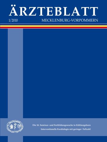 Ärzteblatt Januar 2010 - Ärztekammer Mecklenburg-Vorpommern