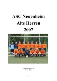 ASC Neuenheim Alte Herren 2007 - Heidelberger Medizinerfasching