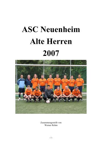 ASC Neuenheim Alte Herren 2007 - Heidelberger Medizinerfasching