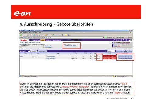 Emptoris – Trainingsmaterial Lieferanten für die ... - E.ON Netz GmbH