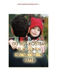 DU BIST KOSTBAR FÜR DEINEN VATER - 1 - Vaterherz.at