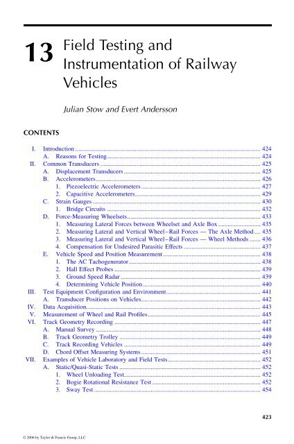 Handbook of Railway Vehicle Dynamics