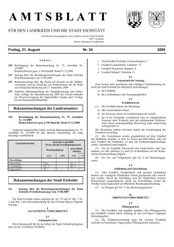 AMTSBLATT - Landkreis Eichstätt