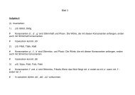 Blatt 3 Aufgabe 4 (I). Invarianten: 1) z.B. Bööd, Döög # Konsonanten ...