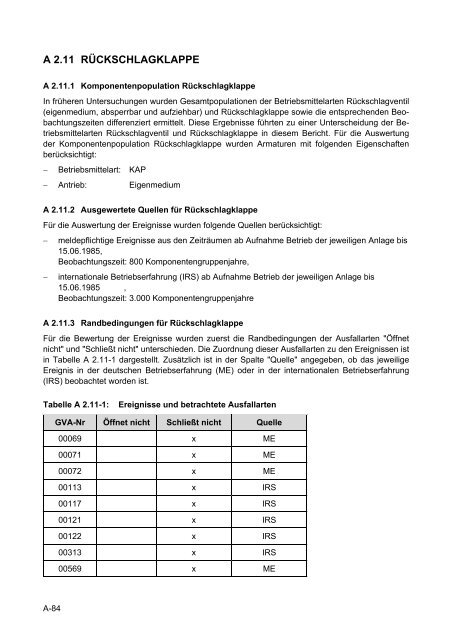 Daten zur probabilistischen Sicherheitsanalyse für Kernkraftwerke ...