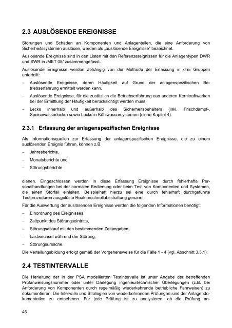 Daten zur probabilistischen Sicherheitsanalyse für Kernkraftwerke ...