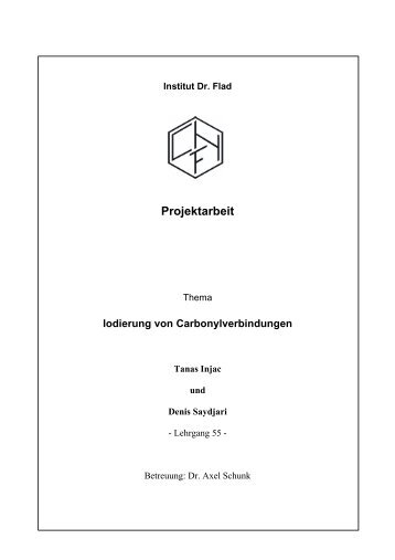 Diese Projektarbeit komplett downloaden ... - Institut Dr. Flad